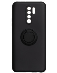 Чехол Ring Color Xiaomi Redmi 9 (черный)