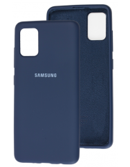 Чехол Silicone Case Samsung Galaxy A51 (темно-синий)