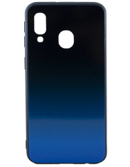 Чехол Glass Case Gradient Samsung Galaxy A80 (Blue Abyss)