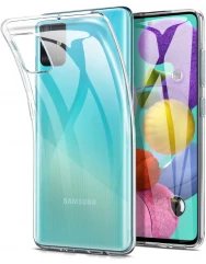 Силиконовый чехол Samsung Galaxy A51 (прозрачный)