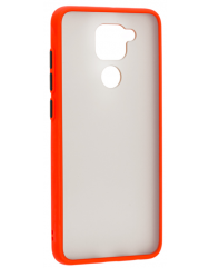 Чехол LikGus Maxshield матовый Xiaomi Redmi Note 9 (красный)