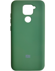 Чохол Silicone Case Xiaomi Redmi Note 9 (темно-зелений)