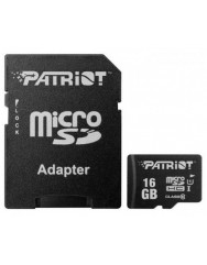 Карта пам'яті Patriot Micro SD 16gb (10cl) + адаптер