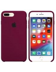 Чохол Silicone Case iPhone 7/8 Plus (бордовий)