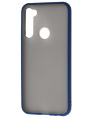 Чехол LikGus Maxshield матовый Xiaomi Redmi Note 8 (темно-синий)