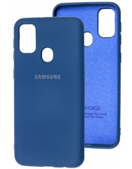 Чехол Silicone Case Samsung M21/M30s (синий)
