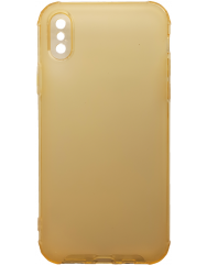 Чехол усиленный матовый iPhone X/XS (желтый)