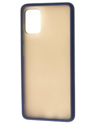Чехол LikGus Maxshield матовый Samsung Galaxy A51 (темно-синий)
