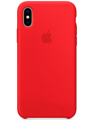 Чехол Silicone Case iPhone X/Xs (красный)