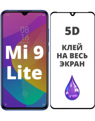 Стекло Xiaomi Mi 9 Lite/CC9 (5D Black) 0.33mm