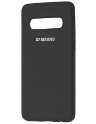 Чехол Silicone Case Samsung S10 (черный)