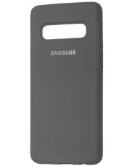 Чохол Silky Samsung Galaxy S10 (графіт)