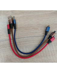 Кабель Inavi Micro USB Tighdbraid Series 0.2m (TBS) (червоний)