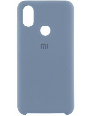 Чехол Silicone Case Xiaomi Redmi 7 (серо-синий)