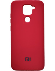 Чехол Silicone Case Xiaomi Redmi Note 9 (красный)