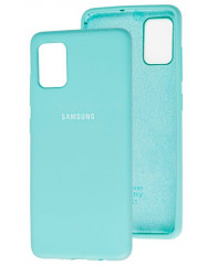 Чехол Silicone Case Samsung Galaxy A51 (голубой)