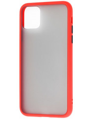 Чехол LikGus Maxshield матовый iPhone 11 Pro Max (красный)