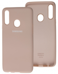 Чохол Silicone Case Samsung Galaxy A20s (бежевий)