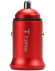 Автомобильное зарядное устройство T-PHOX Zega 3.1A Dual USB (Red)