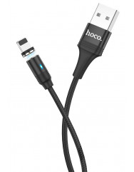 Магнитный кабель Hoco U76 Lightning (черный) 1.2m