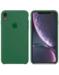 Чохол Silicone Case iPhone XR (темно-зелений)