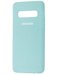 Чехол Silicone Case Samsung S10 (бирюзовый)