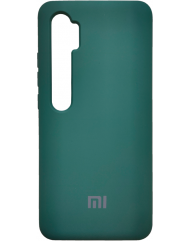 Чехол Silicone Case Xiaomi Mi Note 10 Lite (темно-зеленый)