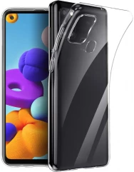 Силиконовый чехол Samsung Galaxy A21s (прозрачный)