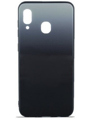 Чехол Glass Case Gradient Samsung A20 / A30 (Steel Grey)