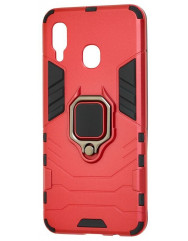 Чехол Armor + подставка Samsung Galaxy A20/A30 (красный)