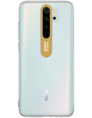 Чехол TPU Clear Flash Xiaomi Redmi Note 8 Pro (прозрачный + золотой)