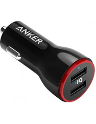 Автомобільний зарядний пристрій Anker PowerDrive 2 24W 2xUSB V3 (чорний)