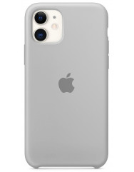 Чехол Silicone Case iPhone 11 (серый)