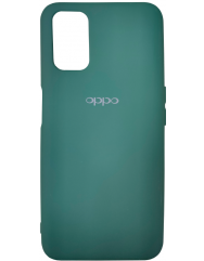 Чехол Silicone Case Oppo A52 / A72 / A92 (темно-зеленый)