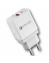 Мережевий зарядний пристрій INAVI (FCH-031) 3.0 (білий)