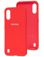 Чехол Silicone Case Samsung Galaxy A01 (красный)