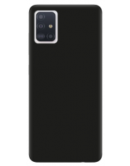 Чехол Soft Touch Samsung Galaxy A71 (черный)