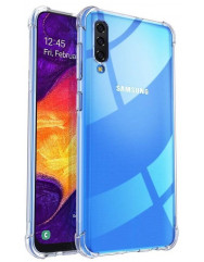 Чехол усиленный для Samsung Galaxy A70 (прозрачный)