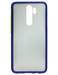 Чехол LikGus Maxshield матовый Xiaomi Redmi Note 8 Pro (темно-синий)