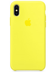 Чехол Silicone Case iPhone X/Xs (лимонный)