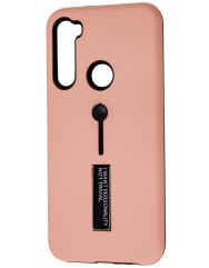 Чехол Xiaomi Redmi Note 8T с подставкой и держателем на палец (розовый)