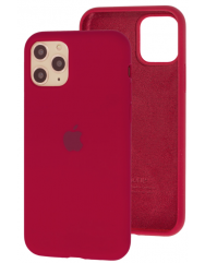 Чехол Silicone Case iPhone 11 Pro (малиновый)