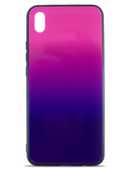 Чехол Glass Case Gradient Xiaomi Redmi 7a (Purple Barca)