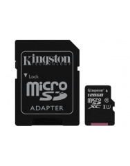 Карта памяти Kingston micro SD 128gb (10cl) 80 Mb/s + Adapter