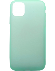 Чехол силиконовый Latex матовый iPhone 11 Pro Max (бирюзовый)