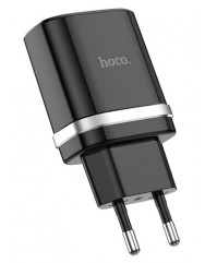 Сетевое зарядное устройство Hoco C12Q Smart QC3.0 (черный)