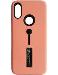 Чехол Xiaomi Redmi 7 с подставкой и держателем на палец (розовый)