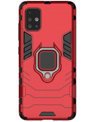Чехол Armor + подставка Samsung Galaxy A51 (красный)