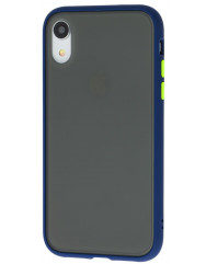 Чохол LikGus Maxshield матовий iPhone XR (темно-синій)