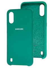Чохол Silky Samsung Galaxy A01 (темно-зелений)